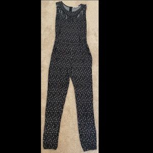 Black and white jumpsuit
